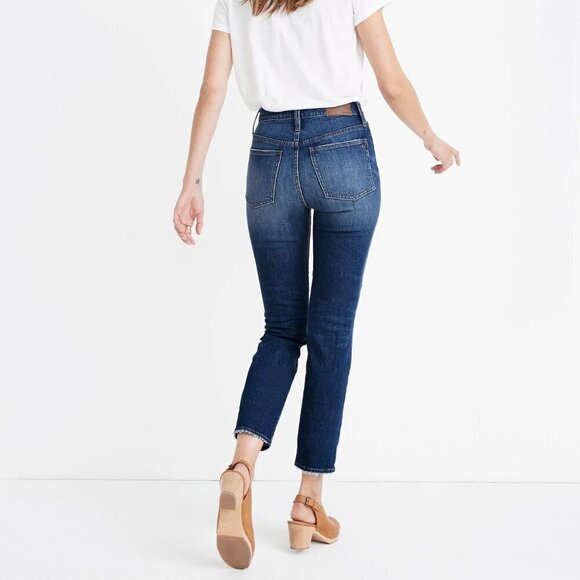 Madewell Perfect Vintage Jeans Bellbrook Wash Stretch Edition Distressed Size 25 - Picture 2 of 10